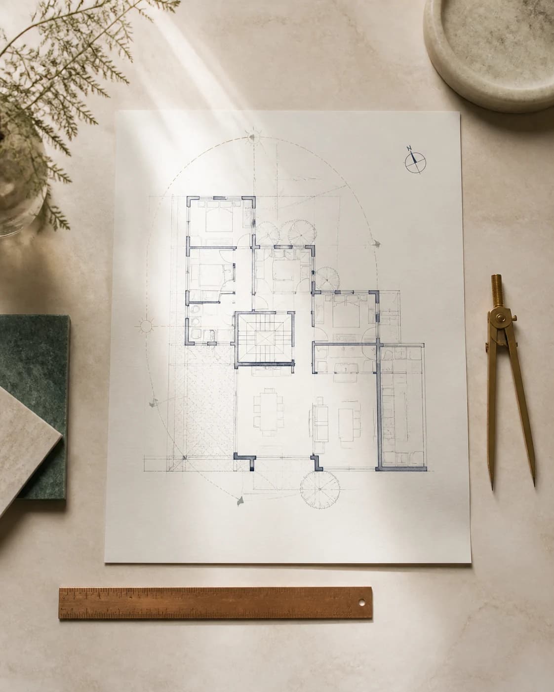 Illustrative private advisory floor-plan dossier