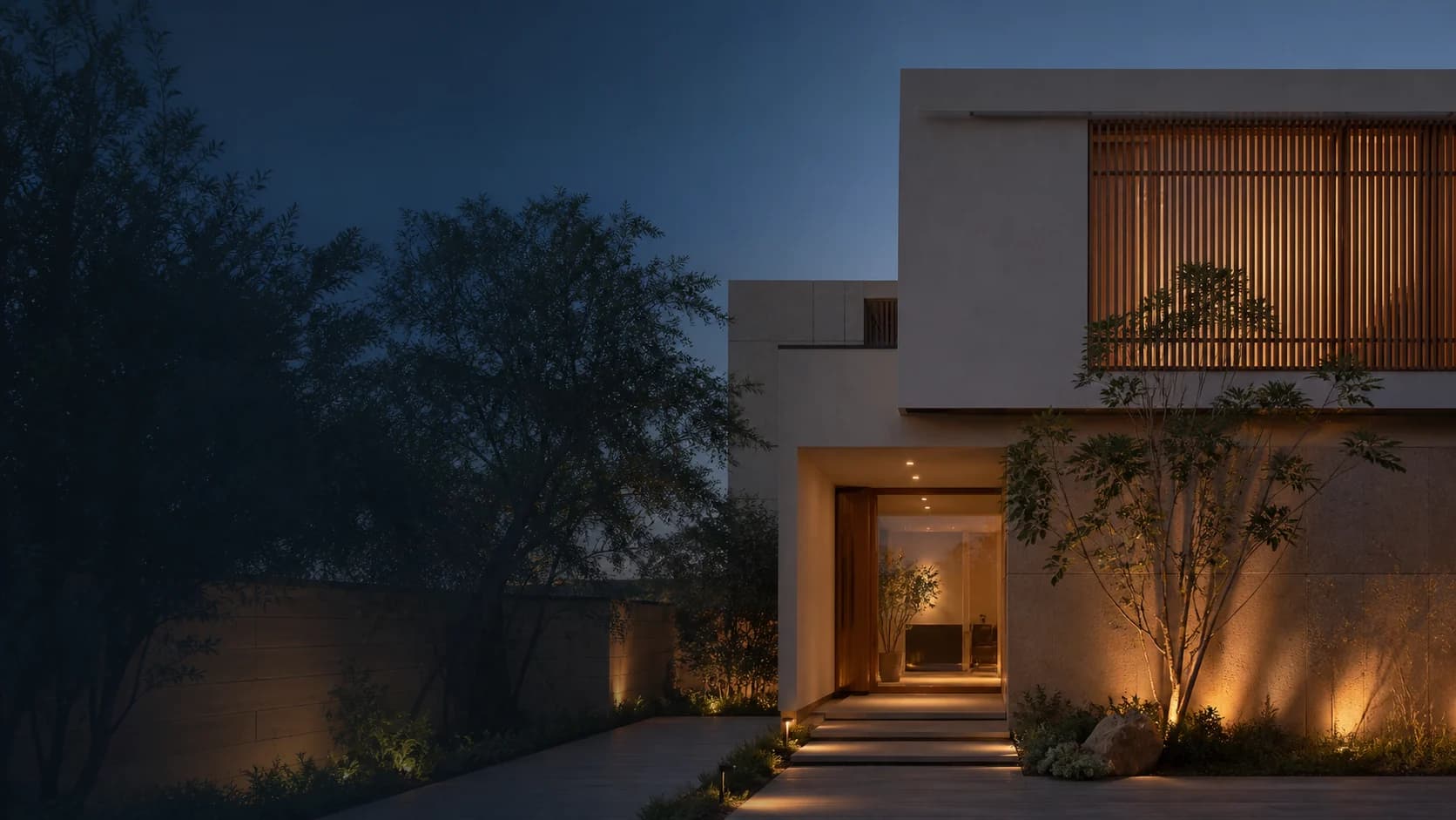 Illustrative private residence exterior